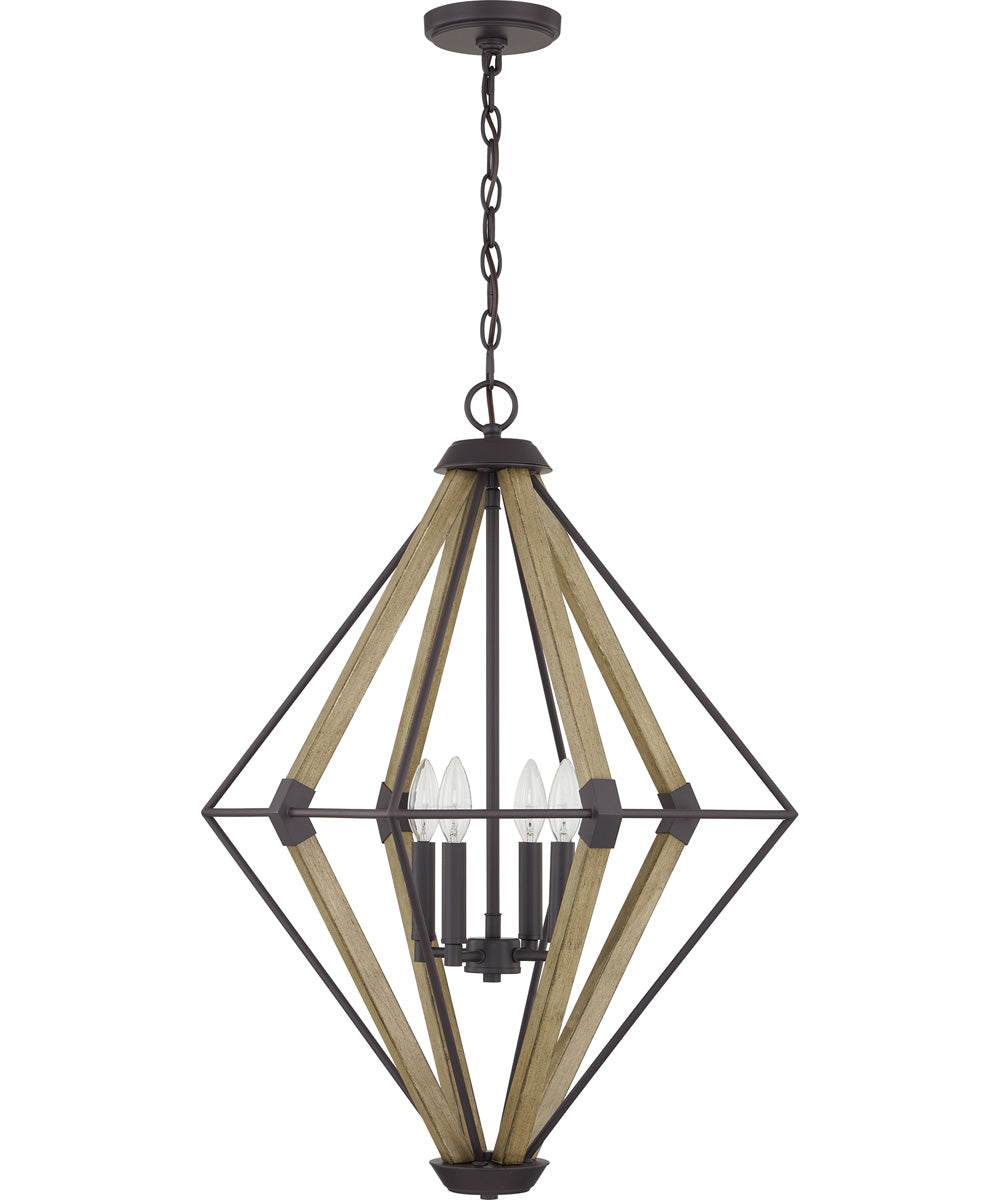 Manchester 4-light Pendant Western Bronze