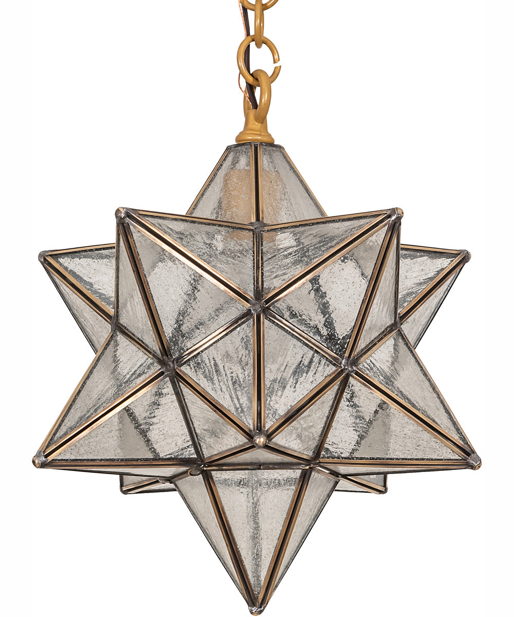 12" Wide Moravian Star Pendant