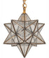 12" Wide Moravian Star Pendant