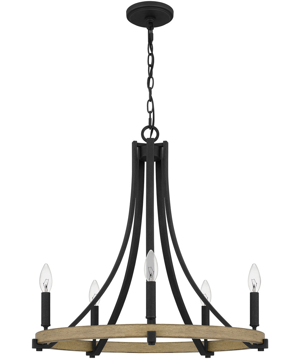 Colombes 5-light Chandelier Grey Ash