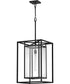 Max 1-Light LED Large Hanging Lantern in Black
