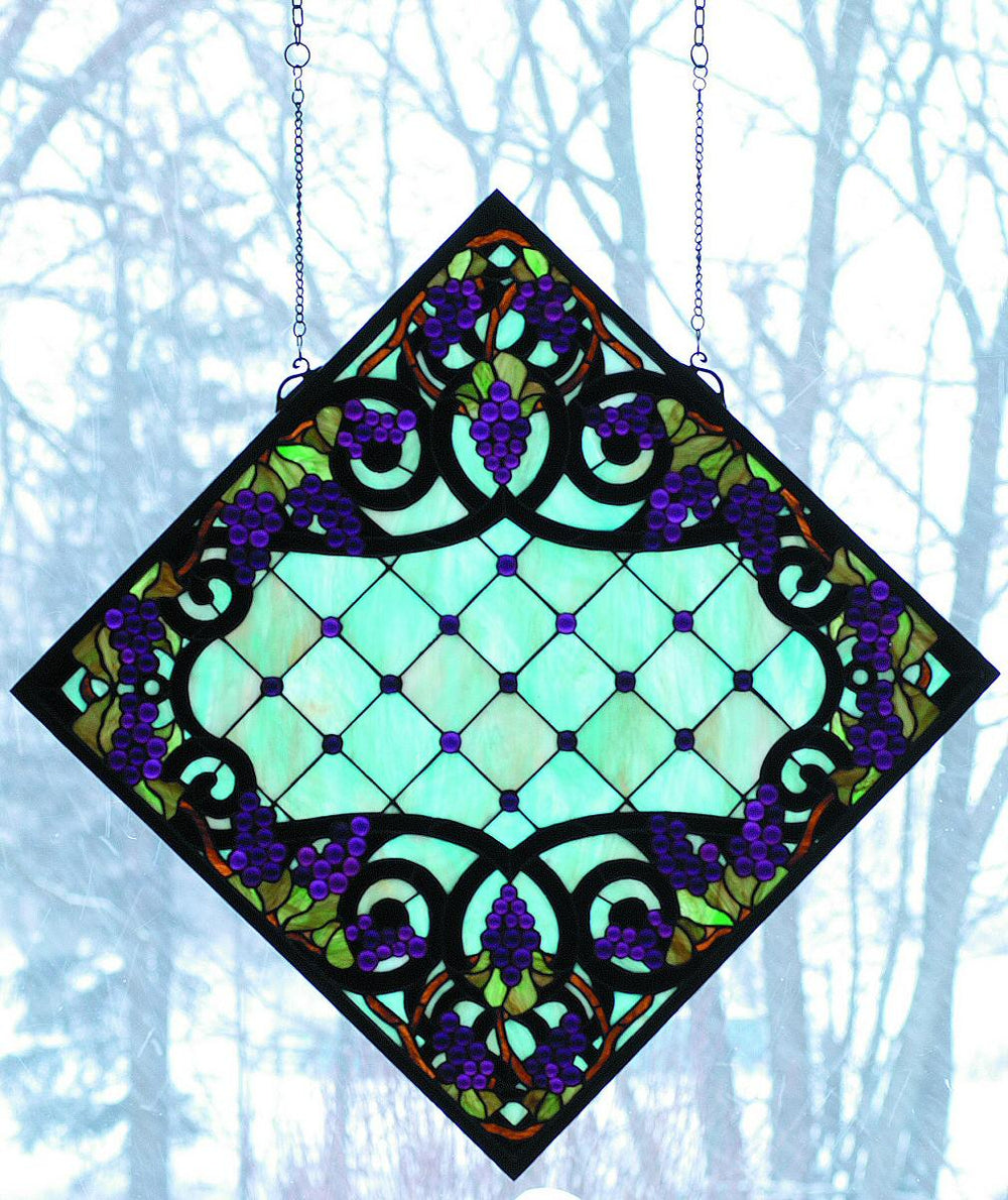 26"H Grapevine With Black Diamond Window