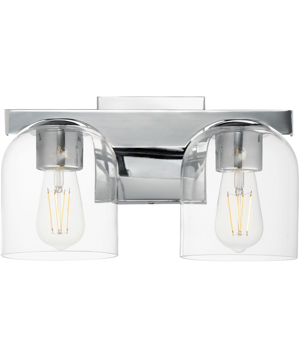 Scoop 2-Light Bath Vanity Polished Chrome