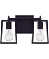 Dunn 2-Light Vanity Flat Black
