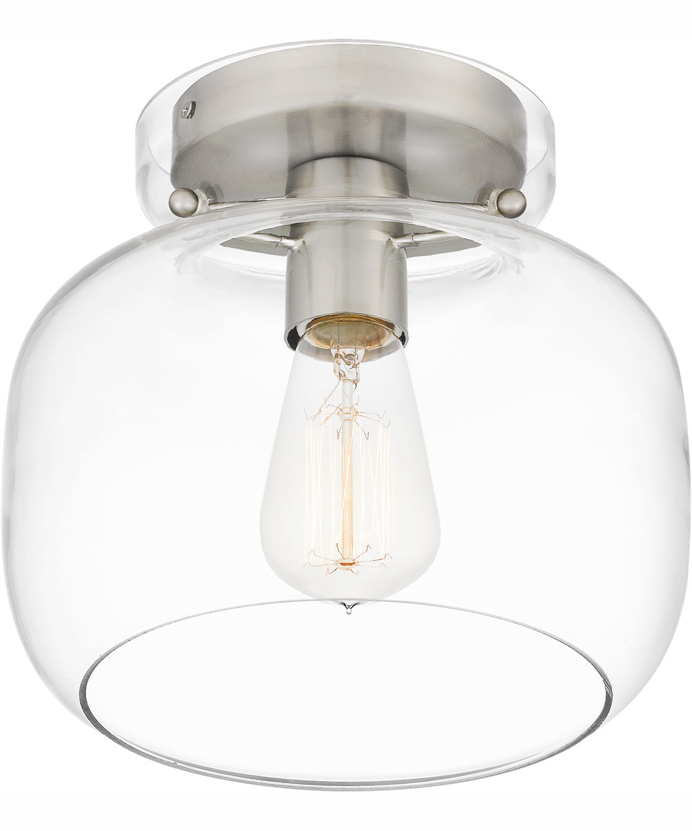 Quoizel Flush Mount Small 1-light Flush Mount Brushed Nickel