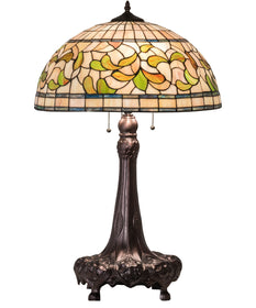 31" High Tiffany Turning Leaf Table Lamp