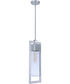 Perimeter 1-Light Outdoor Pendant Satin Aluminum