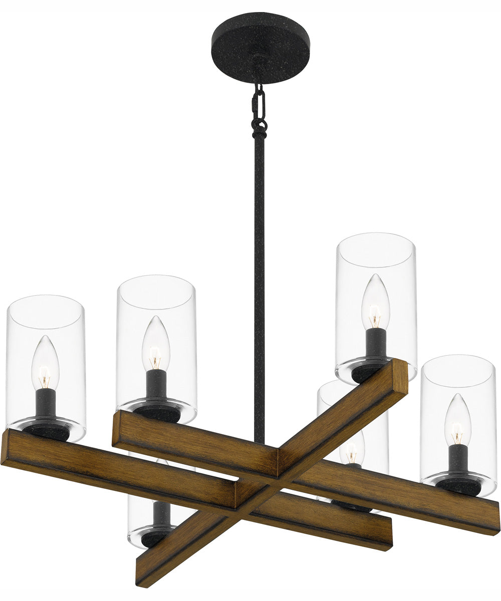 Warrington 6-light Chandelier Natural Iron