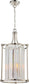15"W Krys 4-Light Pendant Polished Nickel