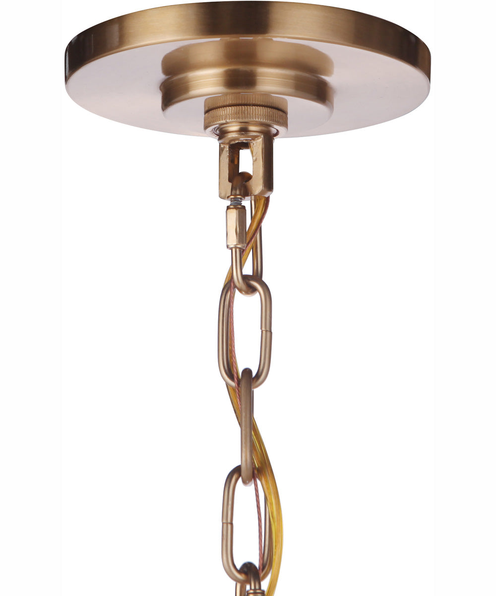 Guiding Star 6-Light Chandelier Satin Brass