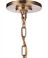 Guiding Star 6-Light Chandelier Satin Brass