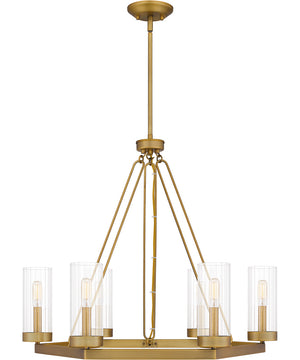 Valens 6-light Chandelier Aged Brass