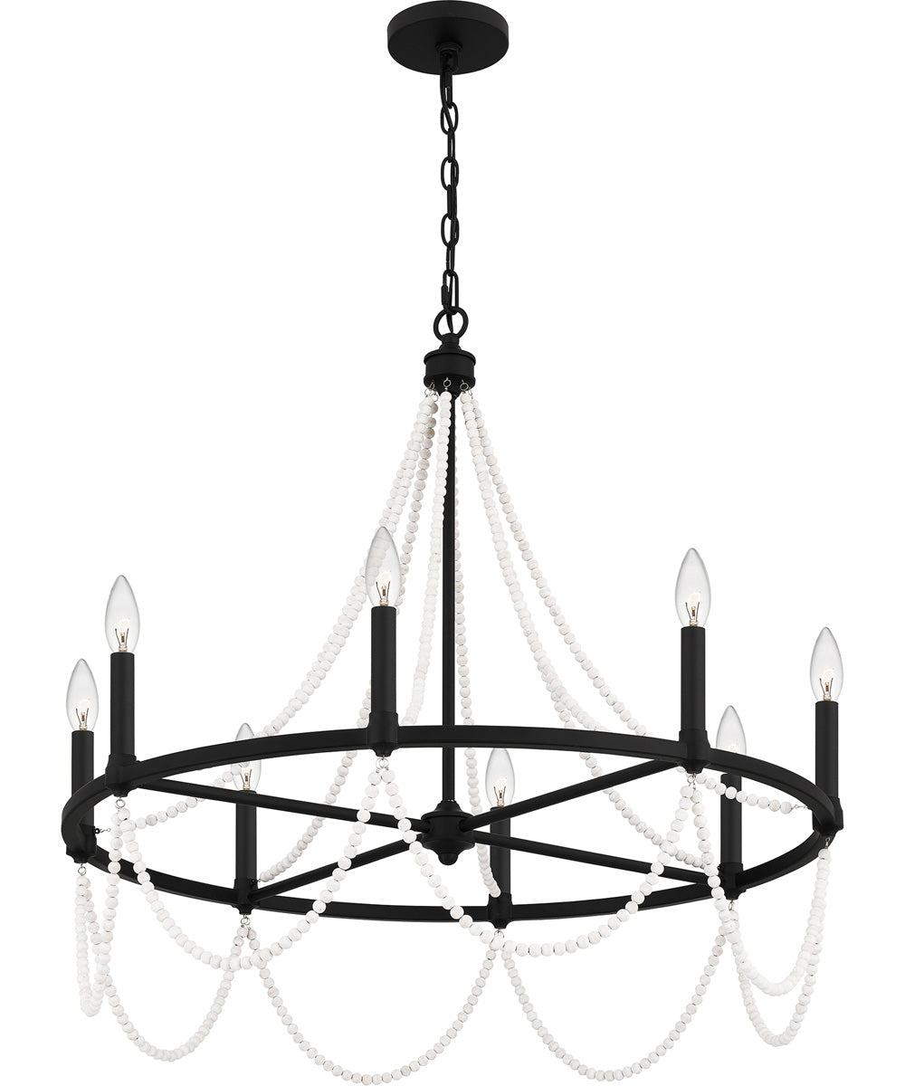 Brigitta 8-light Chandelier Matte Black
