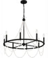 Brigitta 8-light Chandelier Matte Black