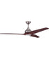 60" Limerick 1-Light Indoor/Outdoor Ceiling Fan Brushed Polished Nickel