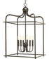 Assembly Hall 6-Light Coastal Pendant Light Antique Bronze