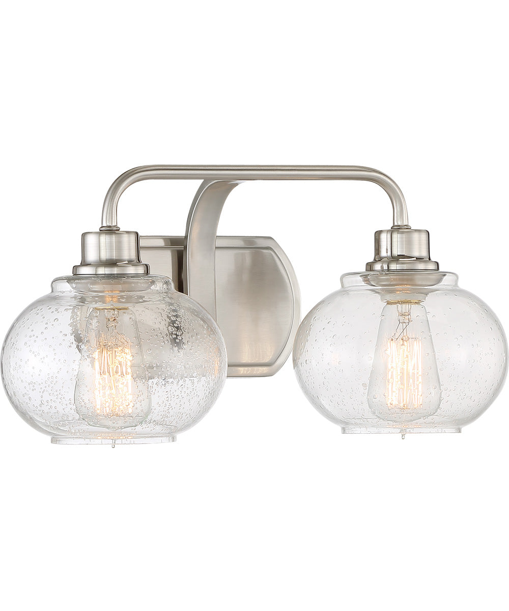 Trilogy Medium 2-light Bath Light Brushed Nickel