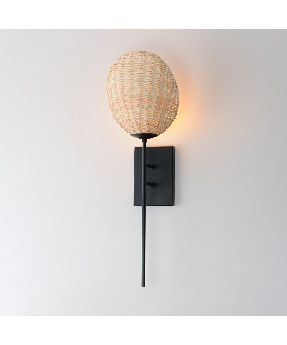 Maldives 1-Light Sconce Black