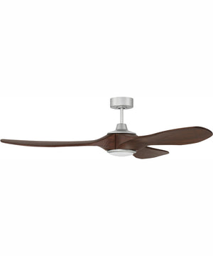 60" Envy 1-Light Indoor/Outdoor Ceiling Fan Painted Nickel