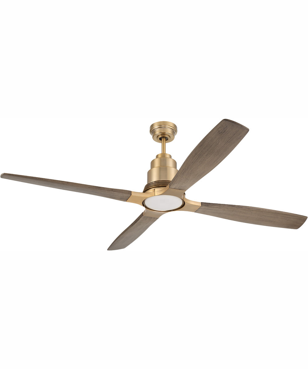 60" Ricasso 1-Light Ceiling Fan Satin Brass