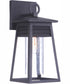 Becca 1-Light Outdoor Wall Lantern Matte Black