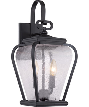 Province Medium 2-light Outdoor Wall Light Mystic Black