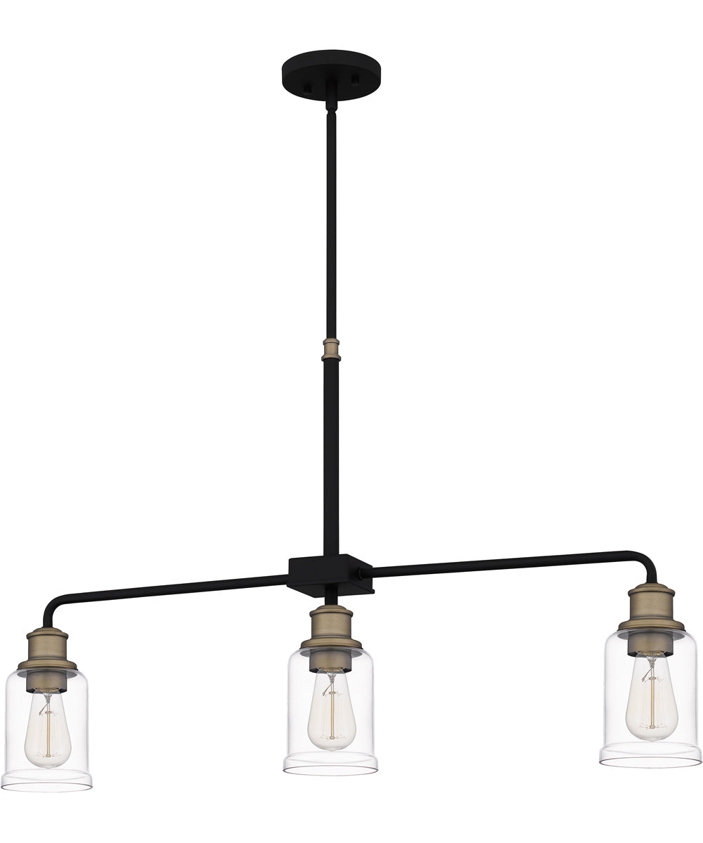 Cox 3-light Island Light Matte Black