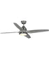 Alleron 4-Blade Grey Weathered Wood 56-Inch DC Motor LED Urban Industrial Ceiling Fan Antique Nickel