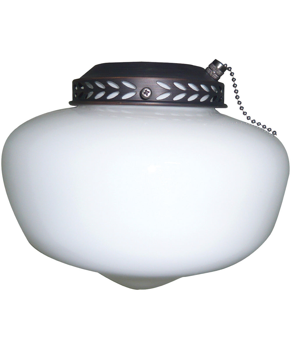 Universal Bowl Light Kit 1-Light LED Fan Light Kit White