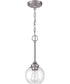 Glenda 1-Light Mini Pendant Brushed Polished Nickel