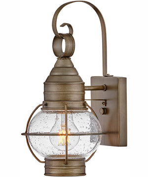 Cape Cod 1-Light Extra Small Wall Mount Lantern in Burnished Bronze