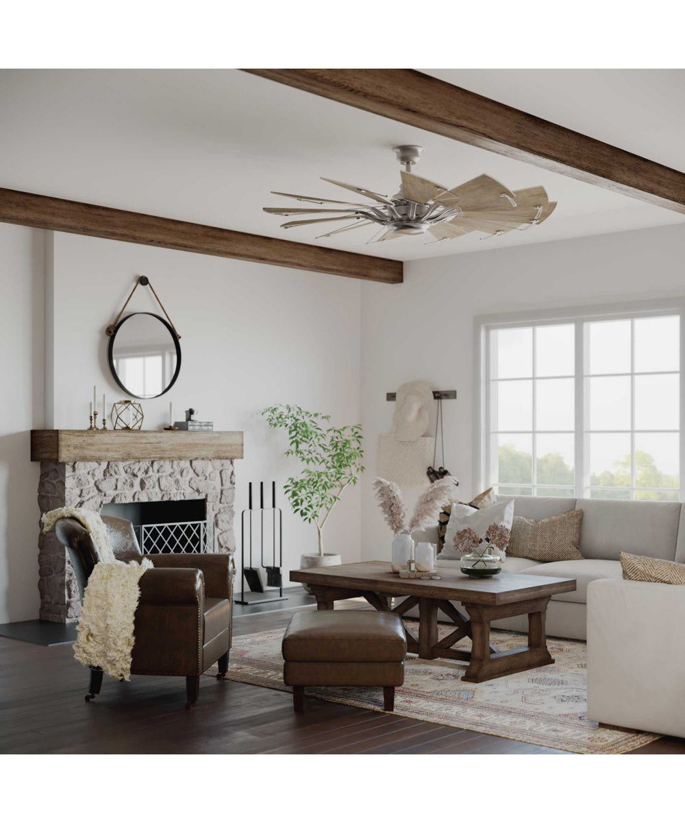 Springer 60" 12-Blade 60" Ceiling Fan Antique Nickel