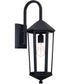 Ellsworth 1-Light Outdoor Wall Mount Rain or Shine - Black with Clear Glass