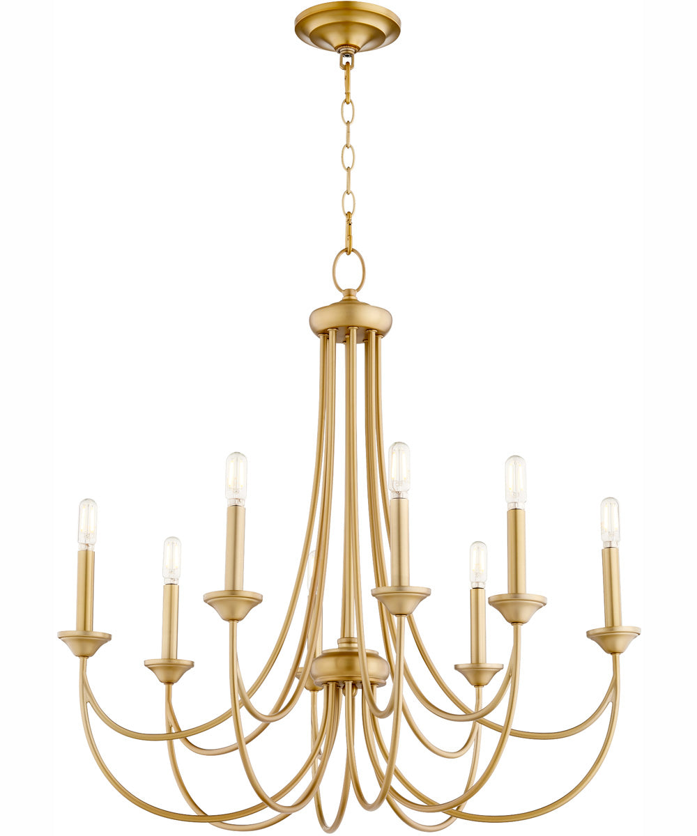 Brooks 8-light Chandelier Aged Brass