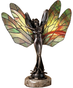 21.5"H Dragonfly Lady Accent Lamp