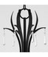 Majesty 6-light Chandelier Matte Black