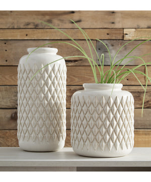 Edwinna Vase Set (2/CN) Cream