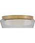 Demi LED-Light Medium Flush Mount in Heritage Brass