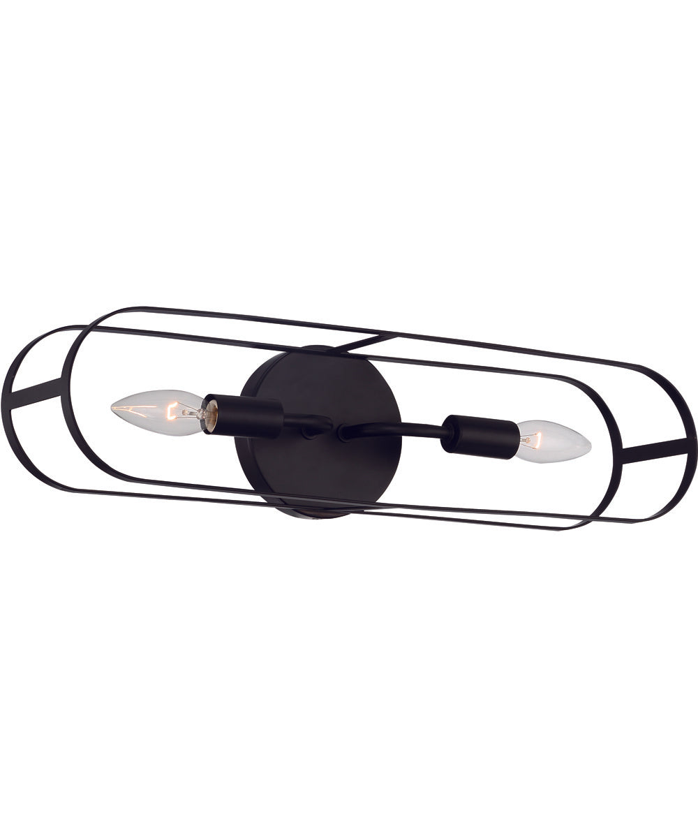 Mindful 2-Light Vanity Flat Black