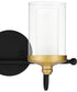 Rowland Medium 2-light Bath Light Matte Black