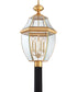 Newbury Extra Large 4-light Outdoor Post Light Polished Brass