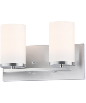 Lateral 2-Light Bath Vanity Satin Nickel