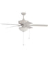 52" Outdoor Pro Plus 211 White 2-Light Indoor/Outdoor Ceiling Fan White