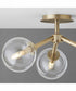 Rovi 3-light Ceiling Flush Mount Aged Brass