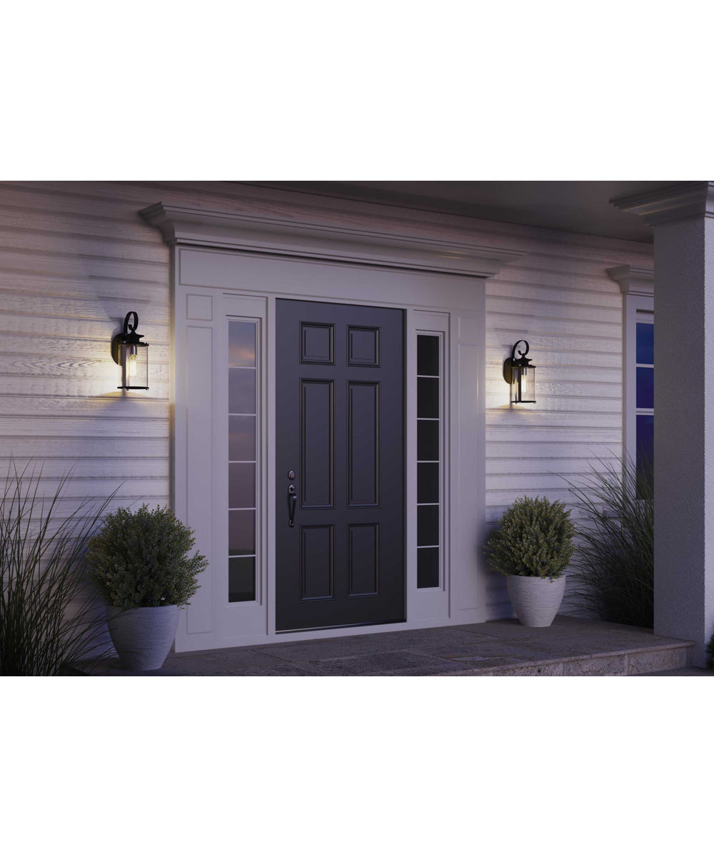 Squire 1-Light Small Wall Lantern Matte Black