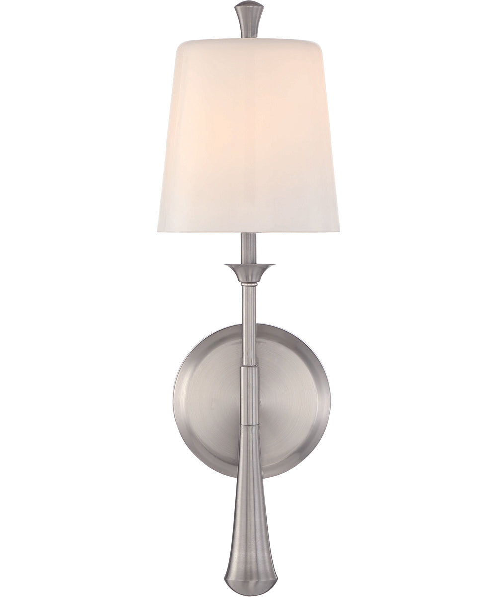 Palmer 1-Light Wall Sconce Brushed Polished Nickel