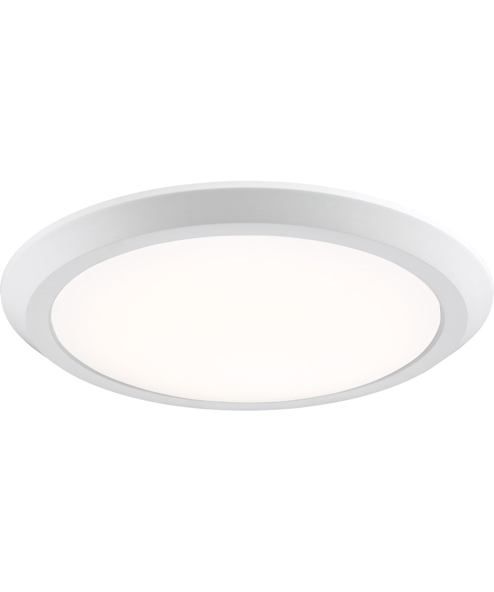 Verge  Flush Mount White Lustre