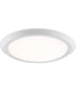 Verge  Flush Mount White Lustre