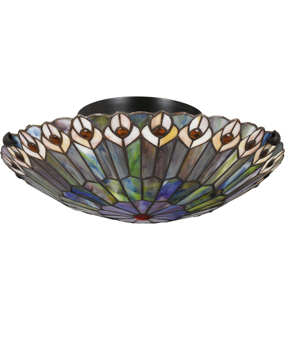 Watkins 2-light Flush Mount Vintage Bronze