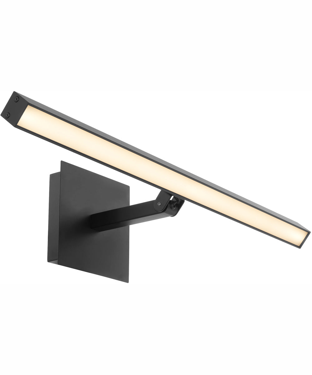 1-light LED Wall Mount Light Fixture Matte Black